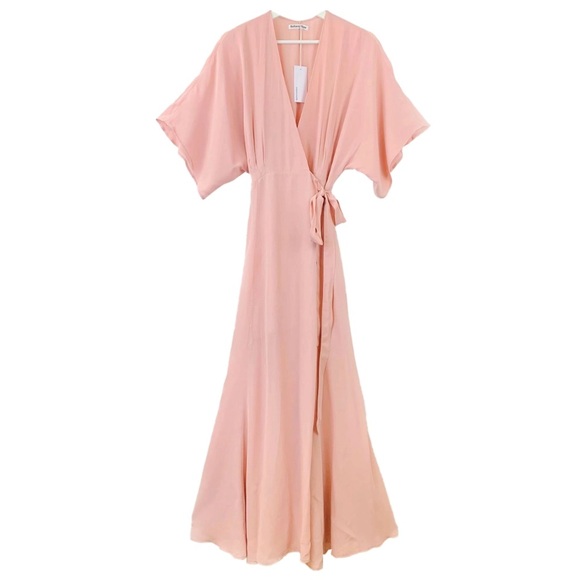 Reformation Winslow Dress Color: Blush - Picture 6 of 12